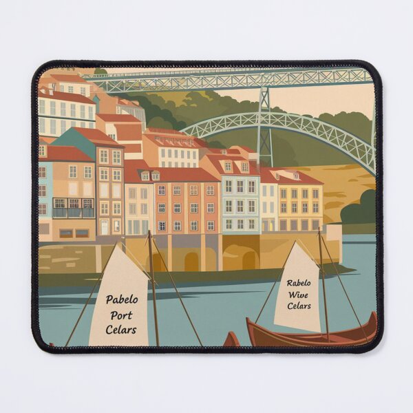 Item preview, Porto Vintage Travel Poster designed and sold by TravelerRat.