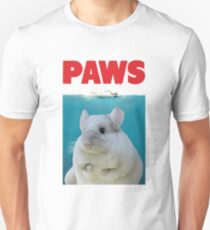 Paws Chinchilla Funny Jaws Movie Parody Unisex T-Shirt