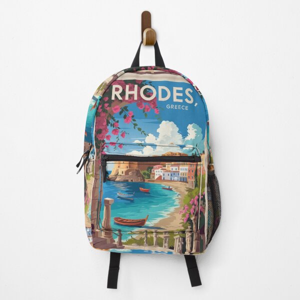 Item preview, Rhodes Vintage Travel Poster designed and sold by TravelerRat.