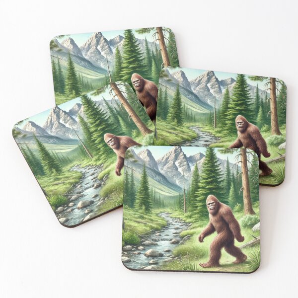 Item preview, Bigfoot Walking Through Forest designed and sold by MarketMavenGift.