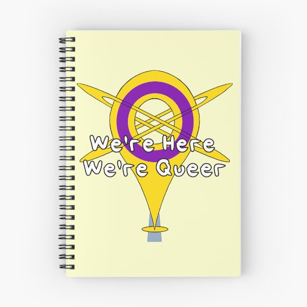 Item preview, We're Here, We're Queer - Intersex Pride designed and sold by HMLaslowTTV.