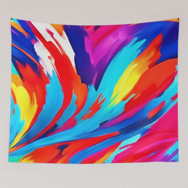 Item preview, Colorful Paint Strokes Art designed and sold by Health And Fitness Posts e-Store.