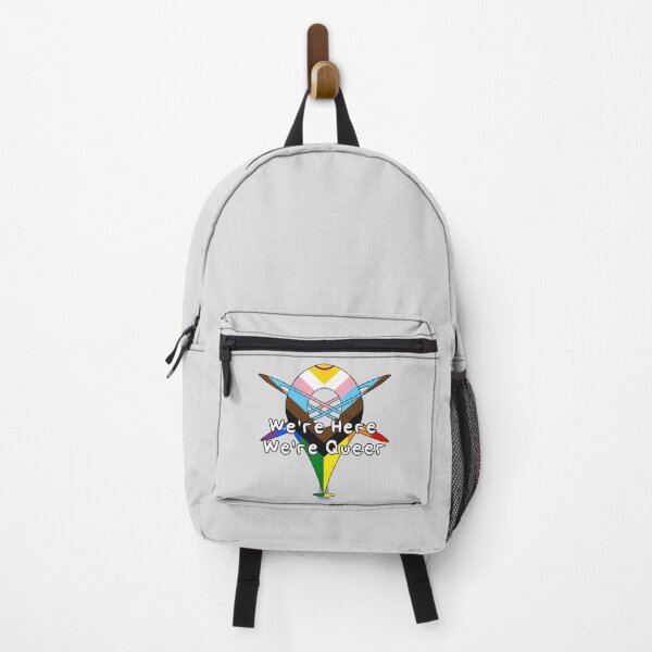 Item preview, We're Here, We're Queer - Intersex Progressive Pride designed and sold by HMLaslowTTV.