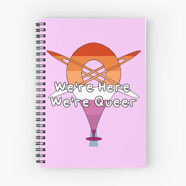Item preview, We're Here, We're Queer - Lesbian Pride designed and sold by HMLaslowTTV.