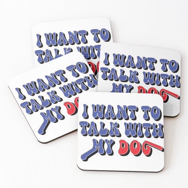Item preview, I Want to Talk With My Dog – Dog Lover & Pet Humor Design – Cute Puppy Gift designed and sold by sednalafandy79.