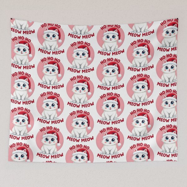 Item preview, Festive Feline Frenzy: Santa Cat Christmas designed and sold by SpeakingPrint2.