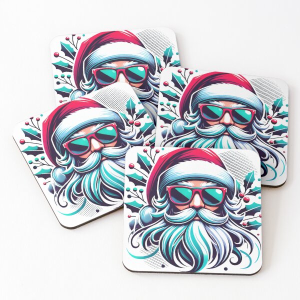 Item preview, Cool Santa with Sunglasses Christmas Art designed and sold by AIARTIST1.