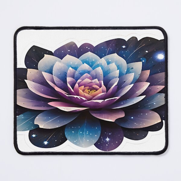 Item preview, Cosmic Bloom Sticker - Galaxy Flower Design designed and sold by FluffyPeels.