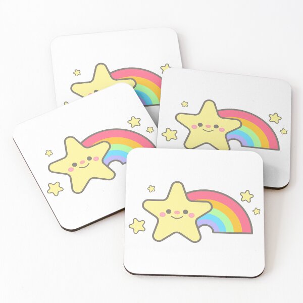 Item preview, Kid Hand Drawn Cute and Colorful Baby Toy shooting star with a rainbow designed and sold by nuchz.