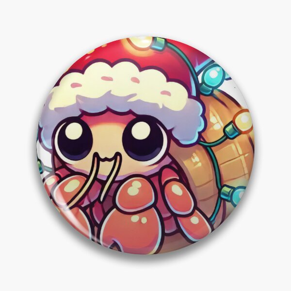 Item preview, Festive Christmas Hermit Crab with Santa Hat and Lights designed and sold by lubushop1.