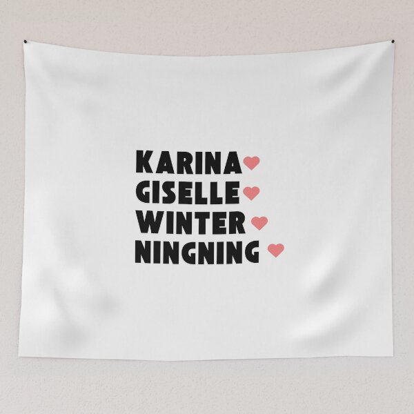 Item preview, Aespa with Member Names Kpop Group Design  designed and sold by AJUNICE STUDIO.