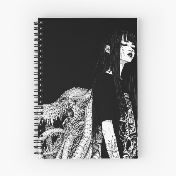 Item preview, The Only One Who Listens - black and white horror manga anime girl designed and sold by ForsakenFrames.