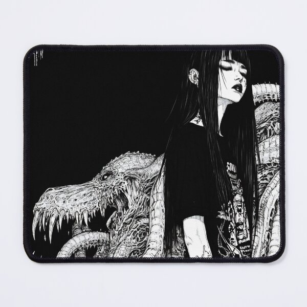 Item preview, The Only One Who Listens - black and white horror manga anime girl designed and sold by ForsakenFrames.
