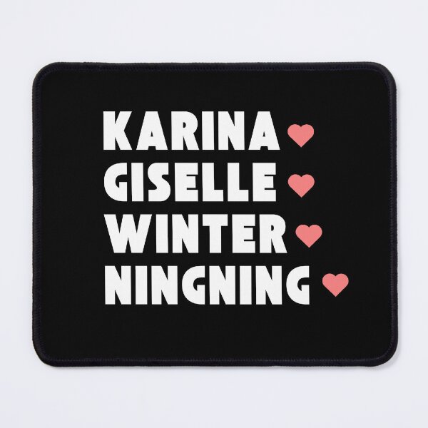 Item preview, Aespa with Member Names Kpop Group Design BLACK designed and sold by AJUNICE STUDIO.