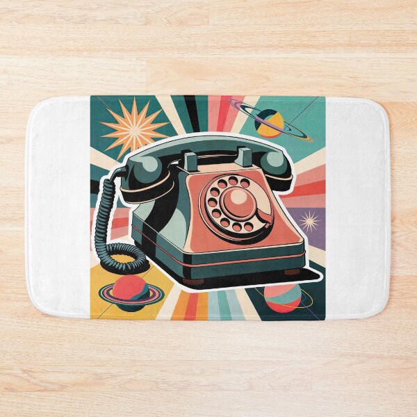 Item preview, Sticker T-Shirt Design Trending: VINTAGE ROTARY TELEPHONE designed and sold by ForeverPrintsOK.