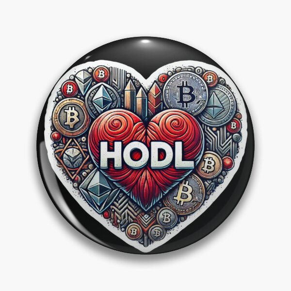 Artikelvorschau, Bitcoin HODL Herz entworfen und verkauft von pixelpulsenyc.