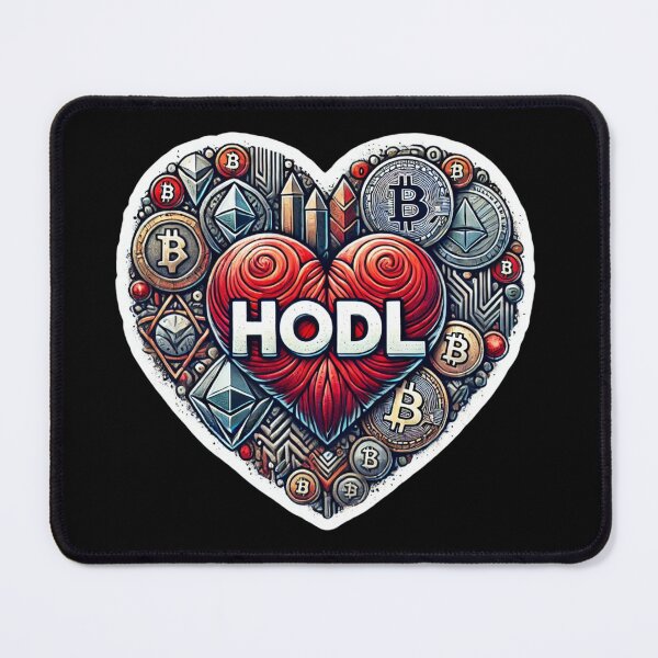 Item preview, Bitcoin HODL Heart designed and sold by pixelpulsenyc.