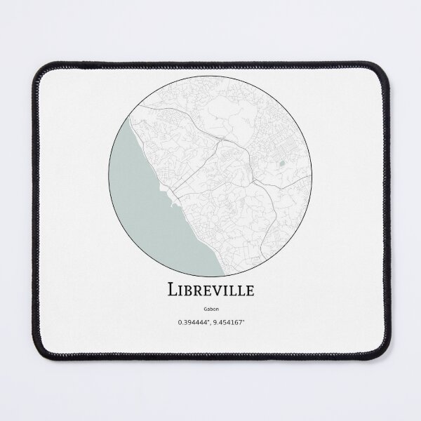 Item preview, Topography of Libreville designed and sold by JohnnysHeath.
