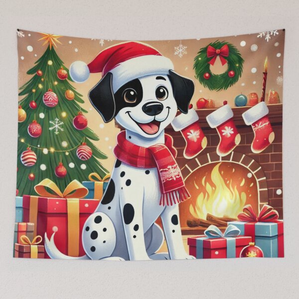 Item preview, Merry Christmas Adorable Vintage Dalmation designed and sold by Dream Bloom Gallery.