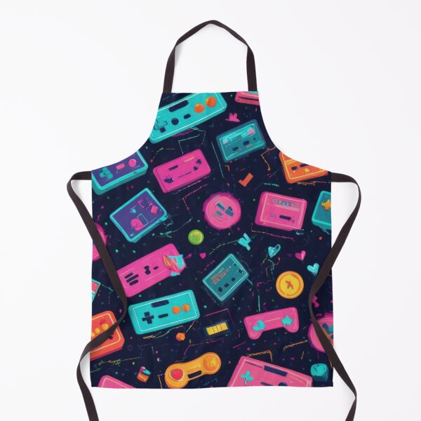 Item preview, Neon colored joysticks pattern 90s arcade,Vintage Posters,vintage 90s designed and sold by Expressions-Sel.