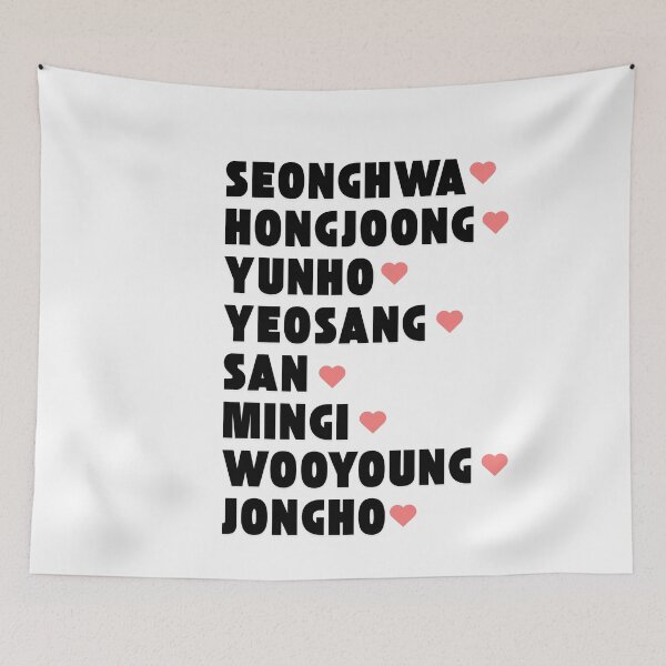 Item preview, ATEEZ with Member Names Kpop Group Design  designed and sold by AJUNICE STUDIO.