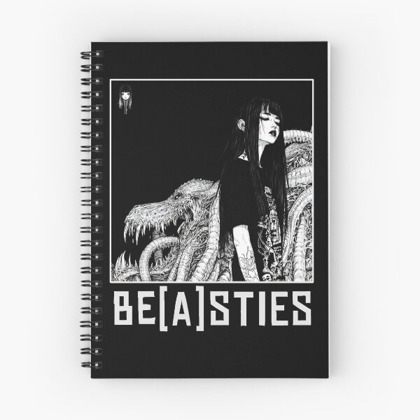 Item preview, Be(a)sties The Only One Who Listens - black and white horror manga anime girl designed and sold by ForsakenFrames.