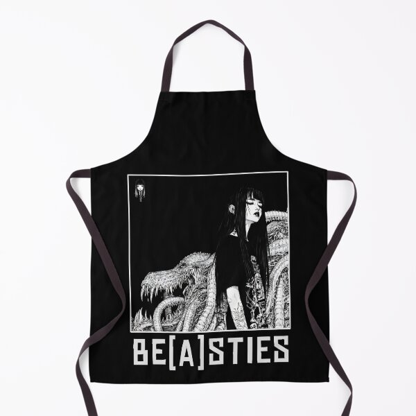 Item preview, Be(a)sties The Only One Who Listens - black and white horror manga anime girl designed and sold by ForsakenFrames.
