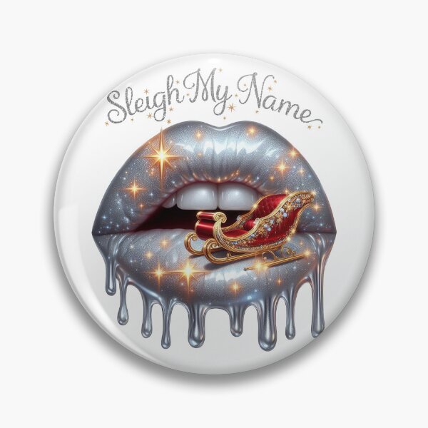 Item preview, Sleigh My Name Christmas Festive Glam Lips designed and sold by Margival.
