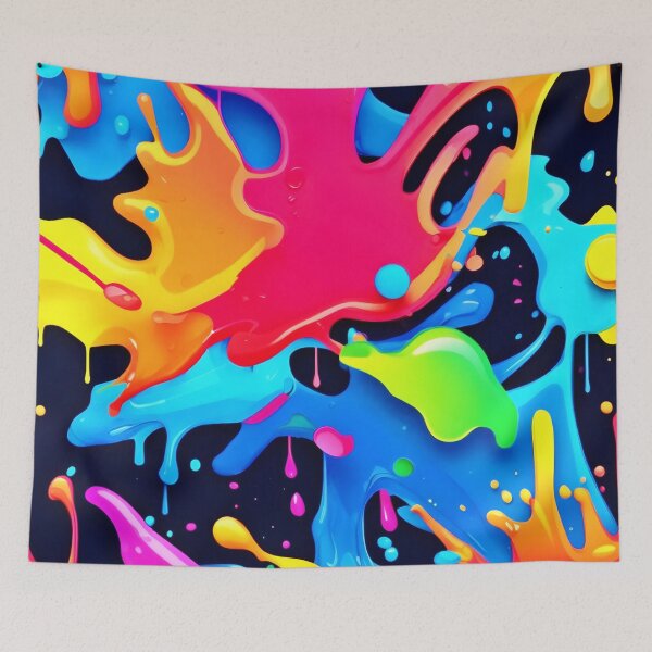 Item preview, Vibrant Paint Party Design designed and sold by Health And Fitness Posts e-Store.