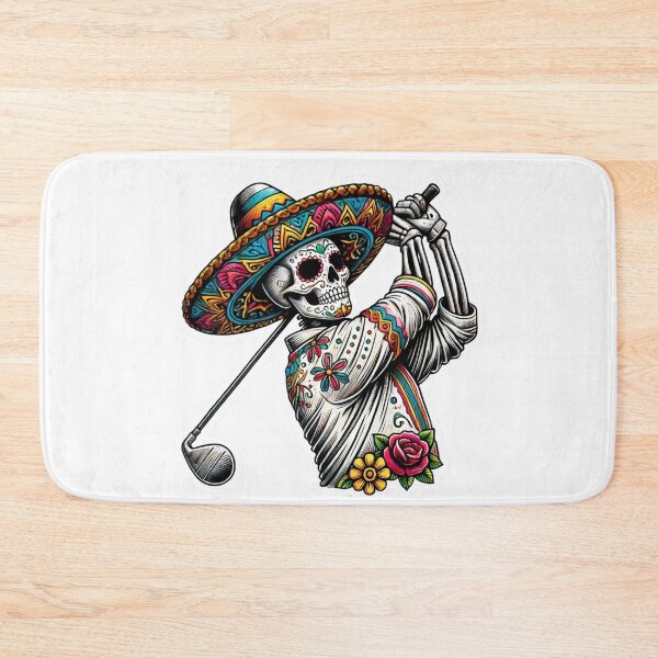 Item preview, Day of the Dead Skeleton Golfer designed and sold by BrinaandPops.