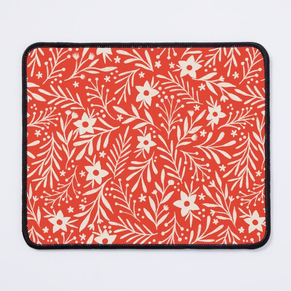 Item preview, Ditsy winter flowers - Red and white designed and sold by Illustrated by Nat.