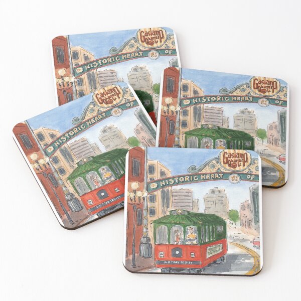 Item preview, San Diego Trolley, Gaslamp District designed and sold by Fun Travel Art.