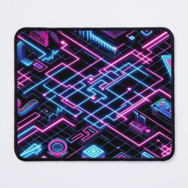 Item preview, neon Graphics Lines pattern 90s arcade,Vintage Posters,vintage 90s designed and sold by Expressions-Sel.