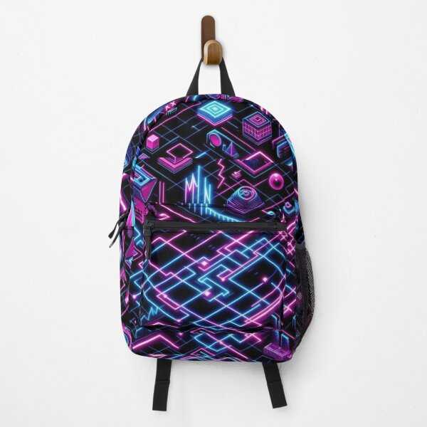 Item preview, neon Graphics Lines pattern 90s arcade,Vintage Posters,vintage 90s designed and sold by Expressions-Sel.