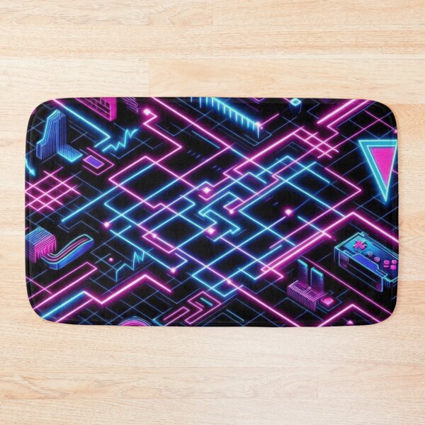 Item preview, neon Graphics Lines pattern 90s arcade,Vintage Posters,vintage 90s designed and sold by Expressions-Sel.