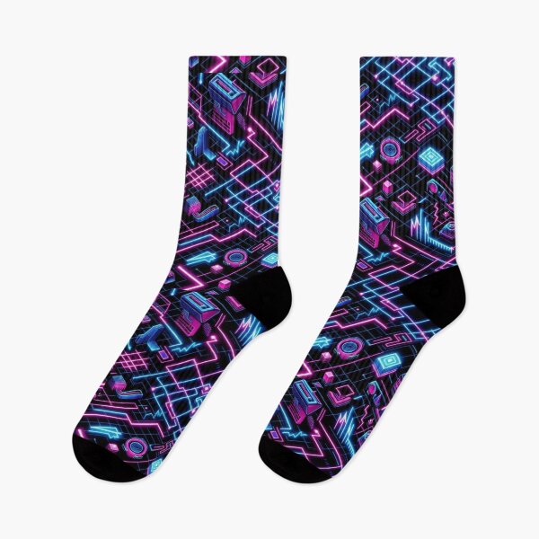 Item preview, neon Graphics Lines pattern 90s arcade,Vintage Posters,vintage 90s designed and sold by Expressions-Sel.