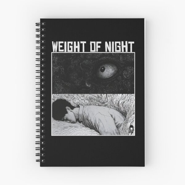 Item preview, The Weight of Night - black and white horror manga anime designed and sold by ForsakenFrames.