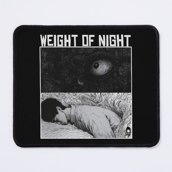 Item preview, The Weight of Night - black and white horror manga anime designed and sold by ForsakenFrames.