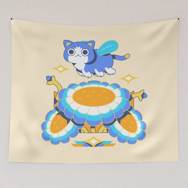 Item preview, Copia de Flower kitten (blue and pink) designed and sold by YoshioRomero.