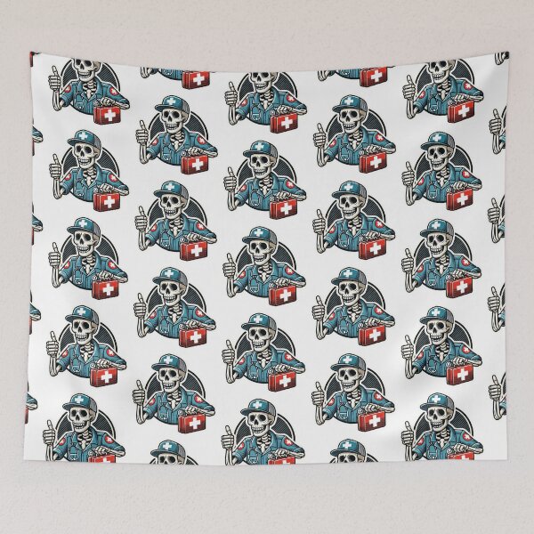 Item preview, Cartoon Skeleton Paramedic  designed and sold by BrinaandPops.