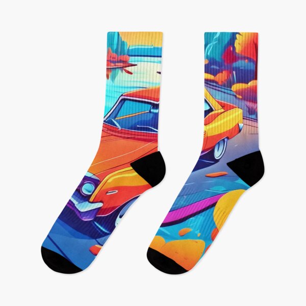 Item preview, Colorful Classic Ride Design designed and sold by Health And Fitness Posts e-Store.