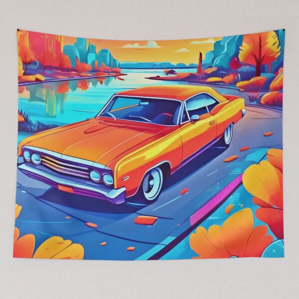 Item preview, Colorful Classic Ride Design designed and sold by Health And Fitness Posts e-Store.