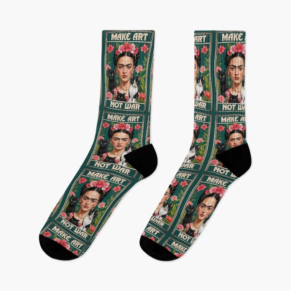 Item preview, Vintage  Decor Frida Kahlo art  Black cat and  flowers designed and sold by TeeARTHY.