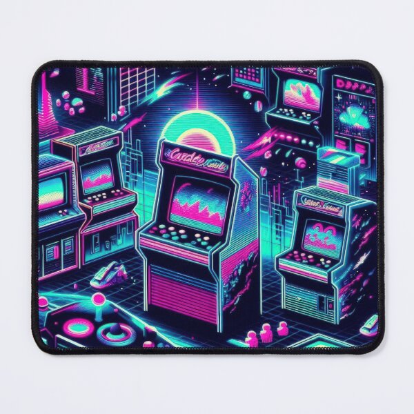 Item preview, neon Retro Game Machine pattern 90s arcade,Vintage Posters,vintage 90s designed and sold by Expressions-Sel.