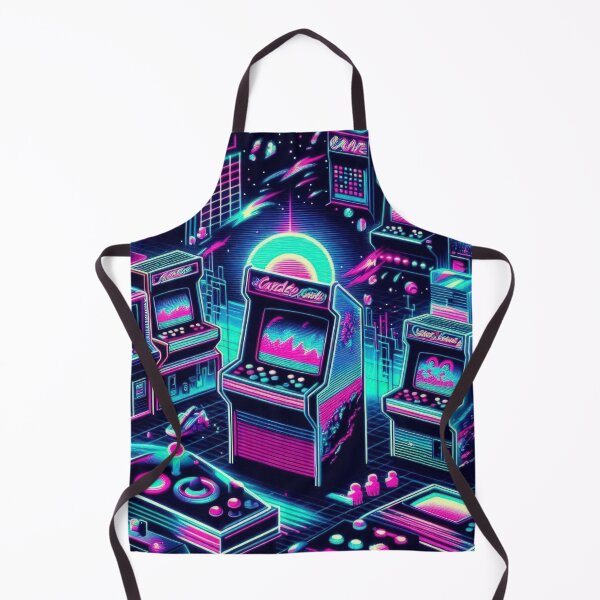 Item preview, neon Retro Game Machine pattern 90s arcade,Vintage Posters,vintage 90s designed and sold by Expressions-Sel.