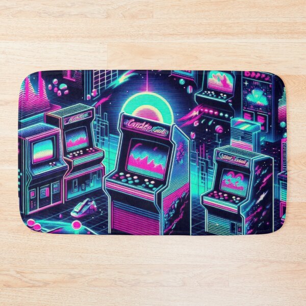 Item preview, neon Retro Game Machine pattern 90s arcade,Vintage Posters,vintage 90s designed and sold by Expressions-Sel.