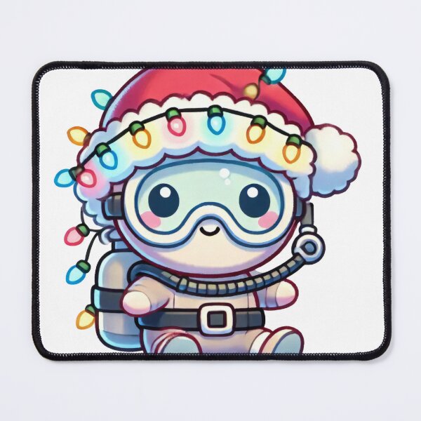 Item preview, Cute Christmas Astronaut with Santa Hat and Lights designed and sold by lubushop1.