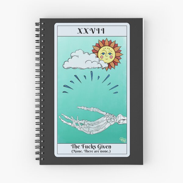 Item preview, The Fucks Given (None. There are none.) Tarot Card designed and sold by Marguerite Artistry.