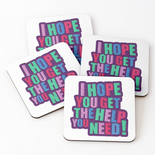 Item preview, Embroidery patch effect. I HOPE YOU GET THE HELP YOU NEED! designed and sold by ArtisanGroove.