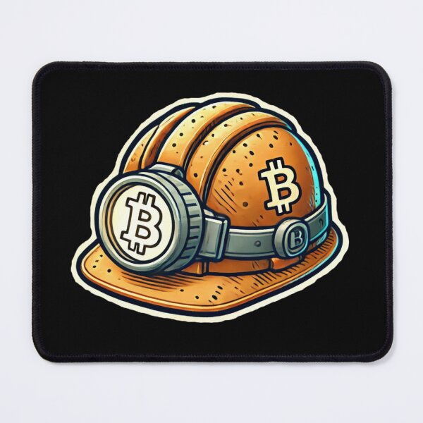 Item preview, Bitcoin Miner Helmet designed and sold by pixelpulsenyc.